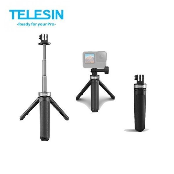 TELESIN Selfie Stick Mini Tripod 2.0 for Action Cameras & Smartphones
