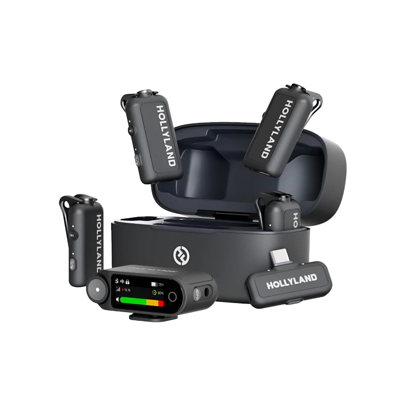 Hollyland Lark Max 2 Combo – 4-Person Wireless Microphone System