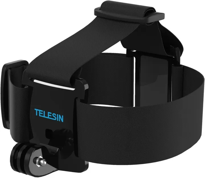 Telesin Adjustable Head Mount Strap for GoPro, DJI, and Action Cameras